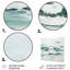 Turquoise, minimalisme, eaux tranquilles - nautique et plage, art mural en métal, salon-1342868717