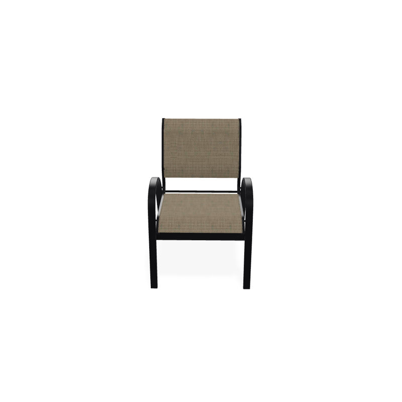Aruba 1 Outdoor Dining Armchair, Textured Black, Newport
