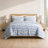 3-Piece Full/Queen Cotton Duvet Set,Blue