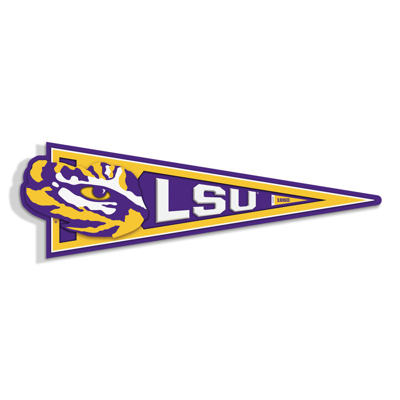 NCAA LSU Tigers Pennant Sign