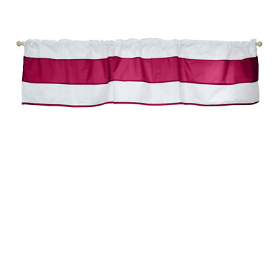 Cantonnière sur mesure en mélange de coton rayé Lilly