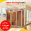 Sauna infrarouge 4 places avec 9 chauffages au charbon Heatwave Sonoma