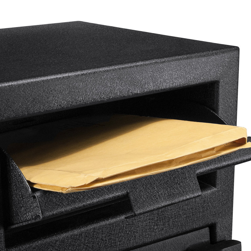 Coffre-fort à clavier en acier Dx200 - noir, 14 po x 14 po x 20 po, pêche de 80,52 lb et 3 verrous à pêne dormant numériques de 14,37 po x 14,37 po x 20,29 po