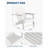 Oversized HDPE Adirondack Patio Chair – Collapsible, Weather-Resistant, 380 lbs Capacity, Cup Holder, Wooden Textured, High Back & Deep Seat, Ideal for Fire Pit, Garden, Lawn, Deck, Poolside-2097212520