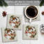 Paquet de 4 sous-verres Winter Stone Snowman