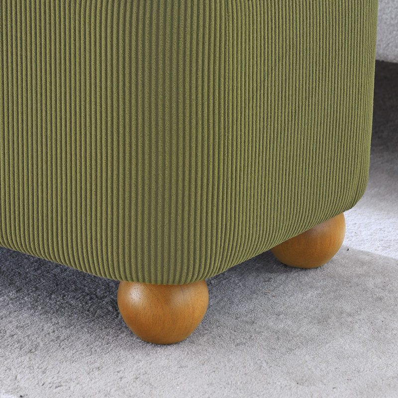 Banc de rangement avec repose-pieds Flannelette