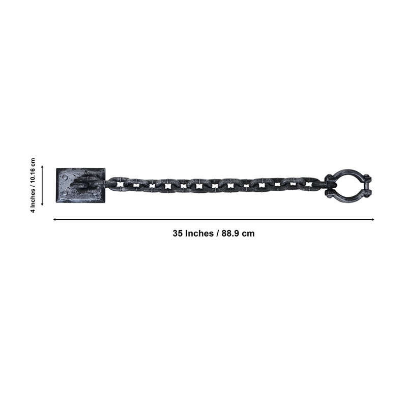 Long Wall Shackle Fake Prison Handcuffs Haunted House Prop Halloween Party Decor Long Wall Shackle Fake Prison Handcuffs Haunted House Prop Halloween Party Decor