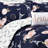 Vintage Paris Rose Butterfly Script Microfiber Reversible 7 Piece Comforter Set-1993761993-1993761992