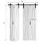 Porte de grange pliable en bois manufacturé de 84 po avec trousse de quincaillerie d'installation-101231202