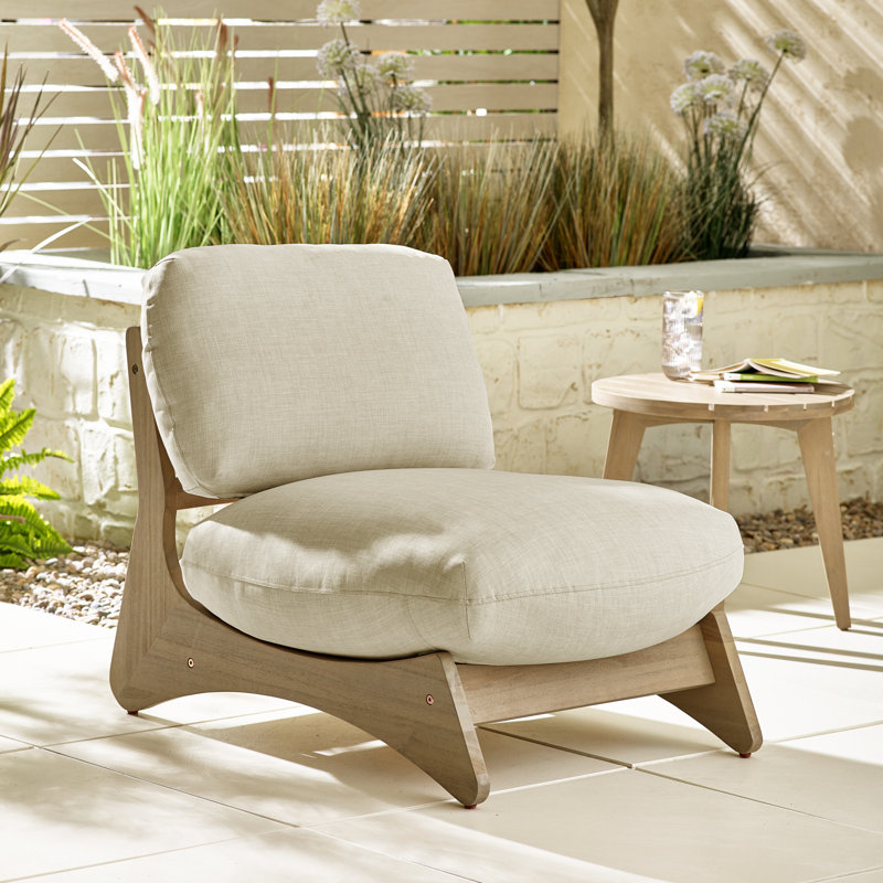 Pottsville Indoor/Outdoor Garden Lounge Set x2 Chairs & Side Table - Modern for Stylish Garden Patio