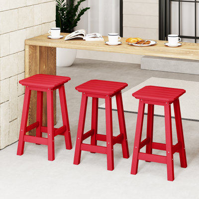 Laguna 24" Square Counter Stool (Set Of 3)
