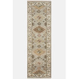 Cotton Oriental Area Rug in Gray