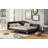 Modern Linen Upholstered Daybed With Sturdy Wood Frame And Built-In Comfort Support.-1357211104-1357211106