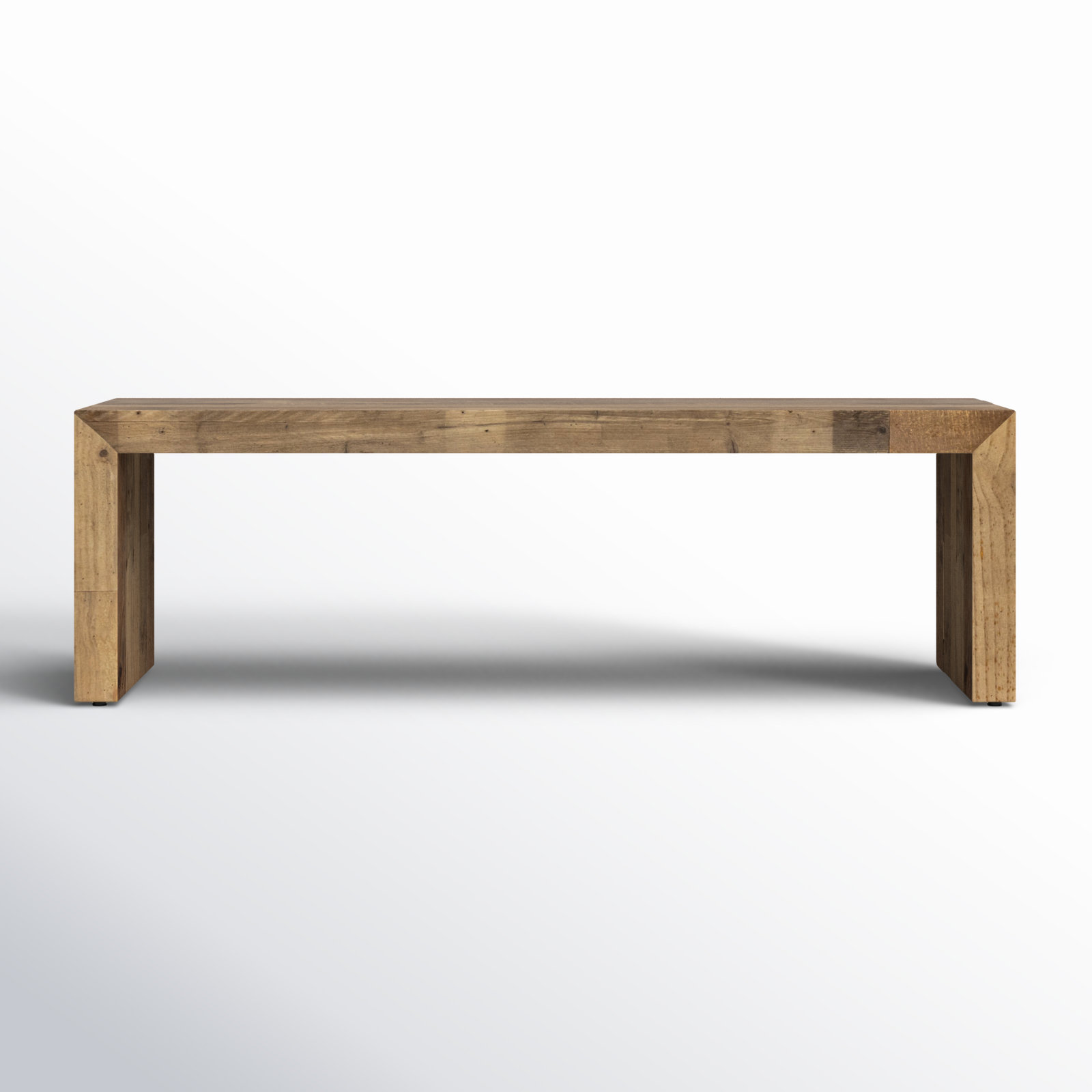 Adene Bench, Brown, 18" H x 58" W x 15" D