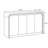 Curved Edge 55.12" Width MDF 4-Door Buffet Storage Cabinet-525762640