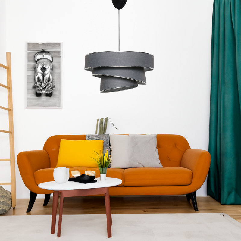 Lustre Yesemia, Argent, Gris anthracite