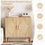 Buffet d'entrée avec rangement, armoire de rangement avec 2 décorations en rotin, armoires de buffet, armoires décoratives