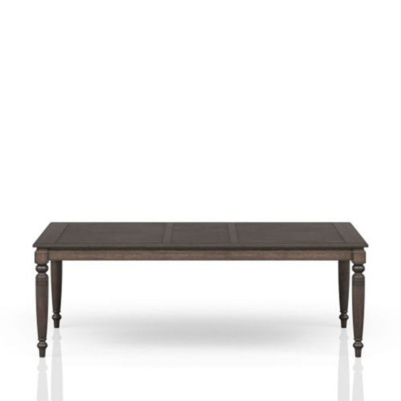 Deep Coffee Expandable Dining Table - Adjustable Size to Fit Your Space & Needs