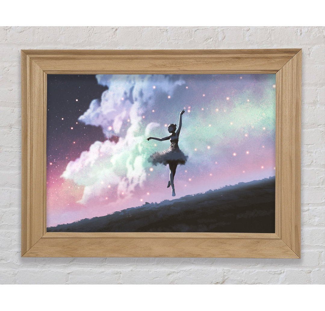 Ballerina In Space - Einzelner Bilderrahmen Kunstdrucke