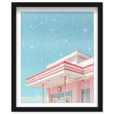 Linear Symmetry II Framed Graphic Art