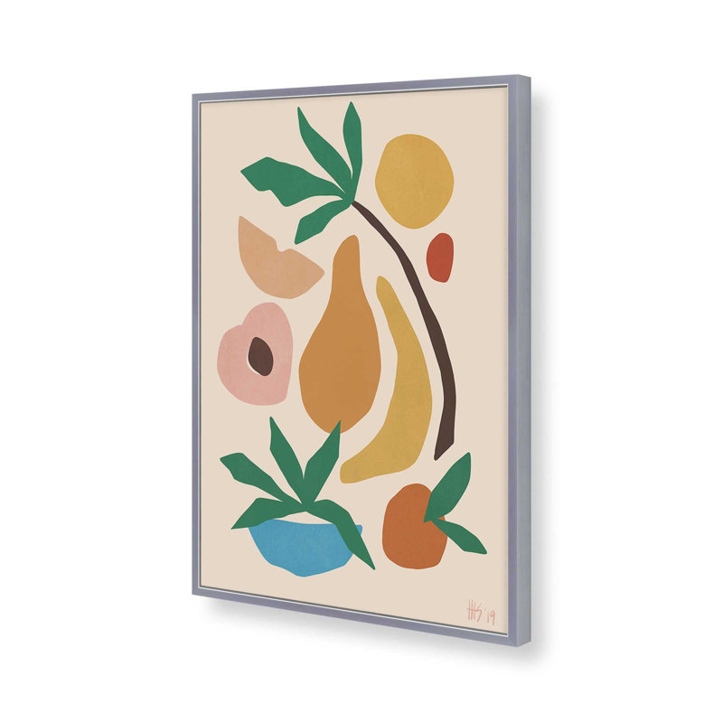 «Fruit Salad I» par Garima Dhawan, reproduction d'art sur toile, H 40 po x l 30 po, Argent argent