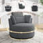 Fauteuil pivotant rembourré avec coussins Niama-1314277822