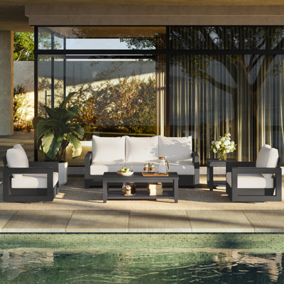Outdoor 5-person Patio Conversation Set With Table
