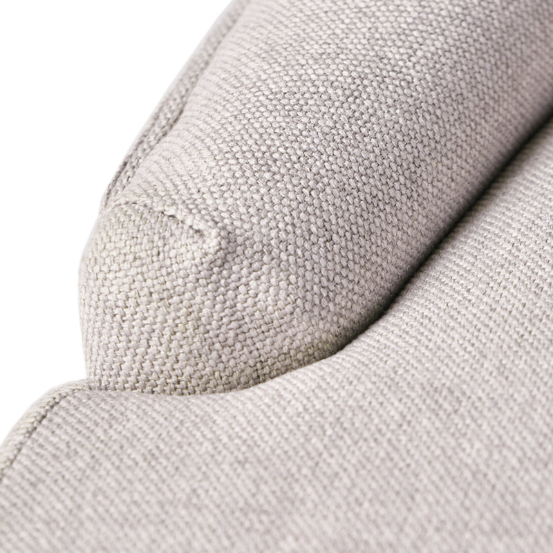 Paire de chaises de salle à manger contemporaines 2 - gris, coutures losangées, structure de pieds en bois et coutures grises