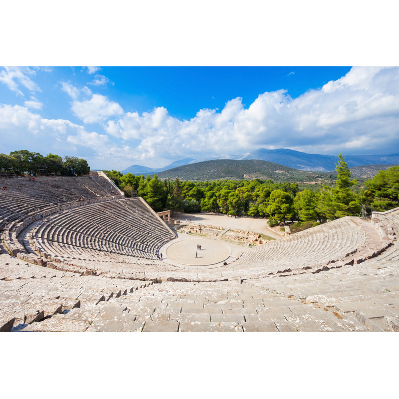 Epidaurus Ancient Theatre, Greece by Saiko3p - Wrapped Canvas Print, 20cm H x 30cm W x 3.8cm D