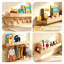 3-Pack Wood Kids Wall Bookshelf