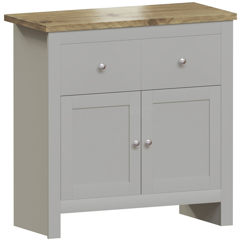 Beacsfield 79cm Wide 2 Drawer Sideboard, Grey