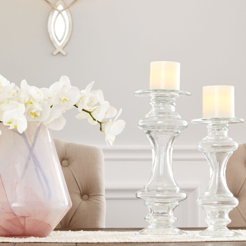 Atria Glass Table Vase, 11" H x 8.5" W x 8.5" D