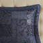 Couette King 4 pièces bleu marine - Chenille à couches contrastées, cordon décoratif sur les taies d'oreiller, finitions améliorées 2022, rembourrage 100 %
