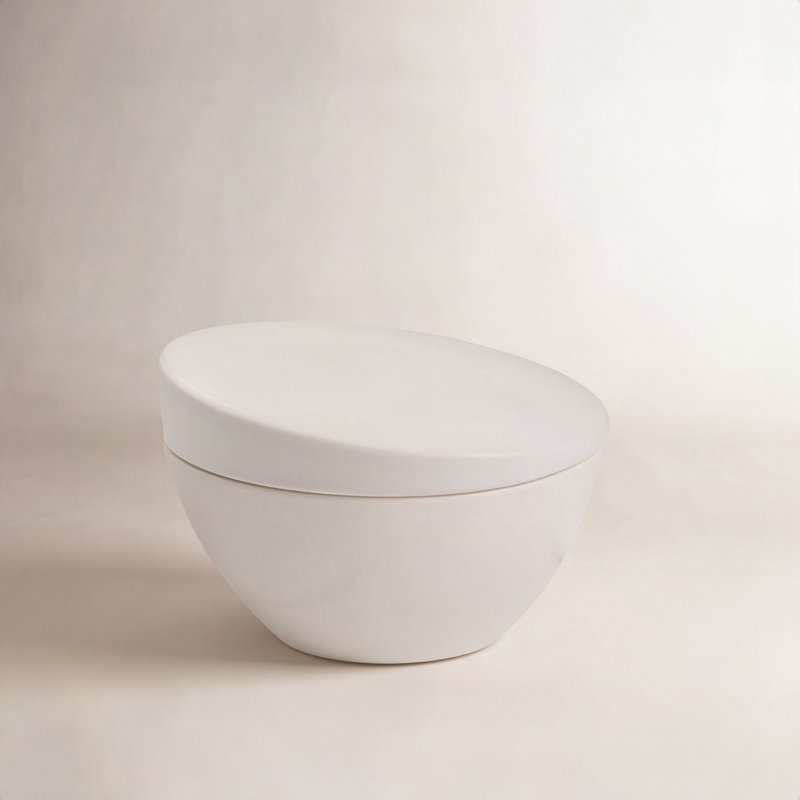 Nambe Orbit Sugar Bowl, Starry White