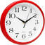 Horloge murale rouge de Bernhard