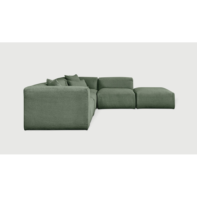 Canapé modulaire 5 pièces Nest, Boucle de pin, Orienté à droite