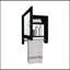 Élégante armoire à pharmacie à miroir H 19,7 po x l 17,7 po avec porte-serviettes, une porte avec deux tablettes intérieures pour la salle de bain et la cuisine-198004897