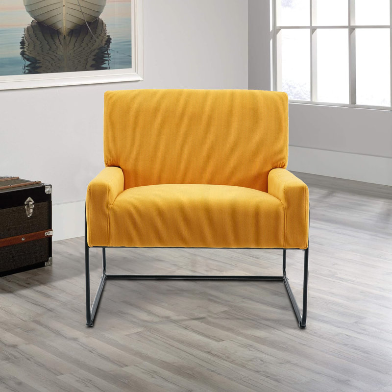 Lopardo Waiting Room Chair with Metal Frame, 100% Polyester Black
