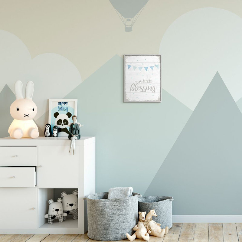 «Hannan Our Little Blessing Kids», art textuel, H 11 po x l 14 po, Estampe numérique Farmhouse