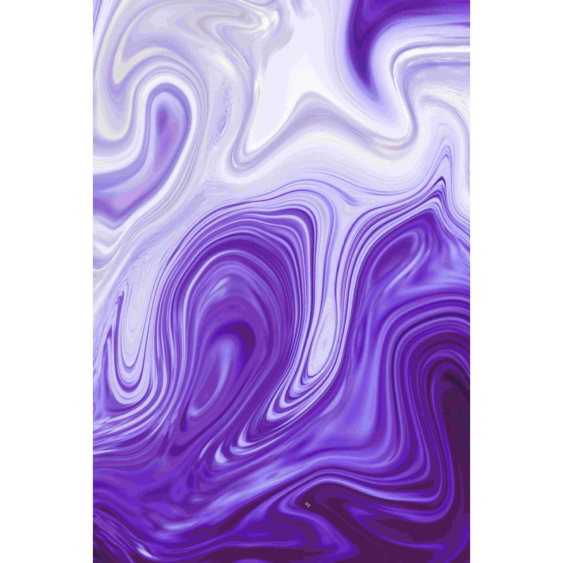 Marbre mauve - reproduction sur toile tendue, H 12 po x l 8 po