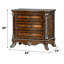 Table de chevet, finition cerisier