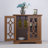 34.37" Cabinet 2 Clear Tempered Glass Doors Buffet-1835074621-1840027308
