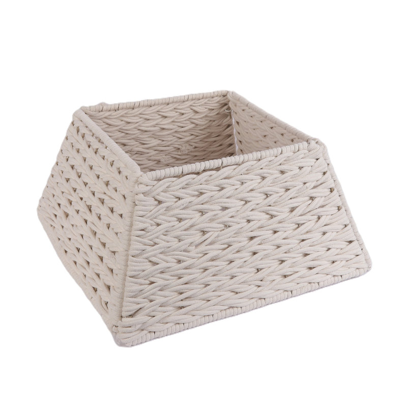 Moises Polyvinyl Chloride (PVC) Tree Skirt, White Rope