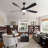 52Inch 5 Blades 3 Color Ceiling Fan Light With Remote Control White-774740614-774740615
