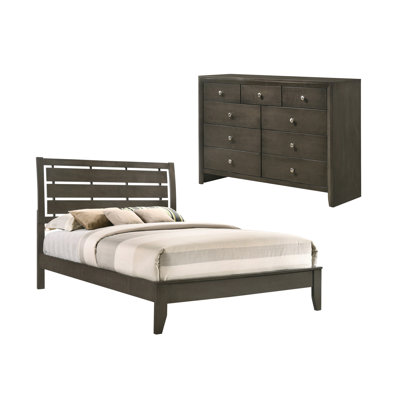 Ensemble de chambre à coucher 2 pièces avec commode Belfast