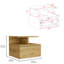 Table de chevet Pym en naturel