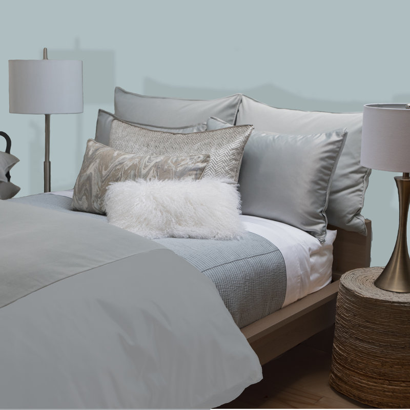 Cavendish Coverlet, Silver, Twin Coverlet