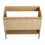 Meuble-lavabo 36 po - 2 portes à fermeture douce en bois d'ingénierie en chêne moderne