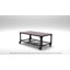 Table basse à roulettes avec rangement Izzac