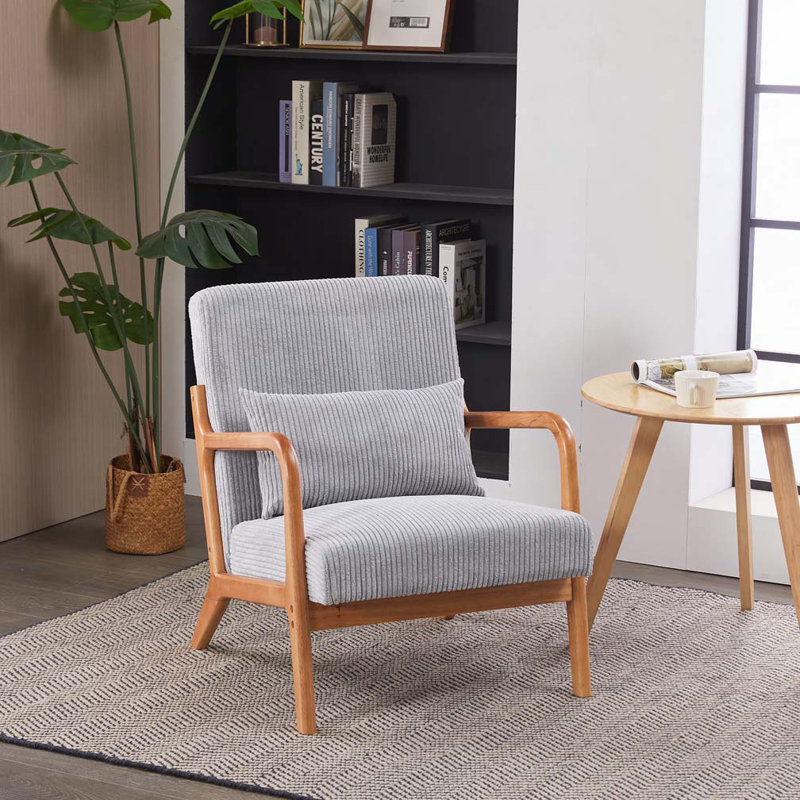 Ensemble de chaises d'appoint et de tables basses Vintage Luxury Style, Gris foncé antique, Naturel